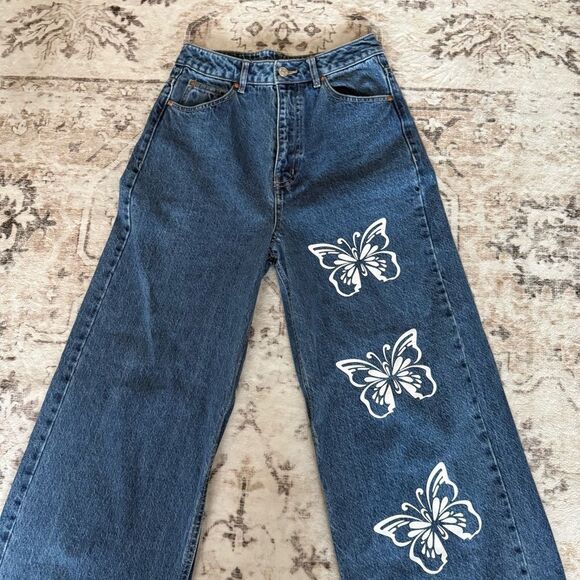 Twik Super wide straight leg high waist jeans - Picture 6 of 9